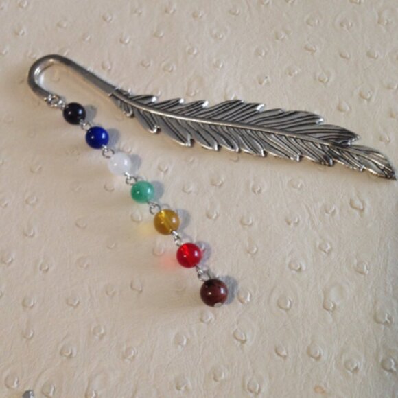 NEW Chakra bead bookmark - Picture 1 of 2